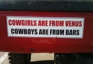 Cowboys are from bars ;)