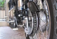 Hagon shocks, reconditioned wheel, new chain guard