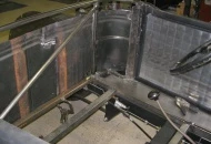 building frame for attaching body panels