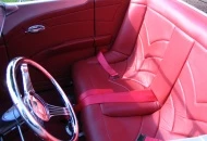 real leather interior.