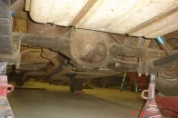 undercarriage of car