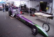 My car and the "HAMMERHEAD RACING" top fueler that I crew on when I not racing my car.