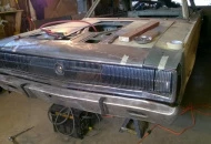67 Charger headlights and grill, nose mods underway