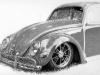 Oval Window VW Bug drawing