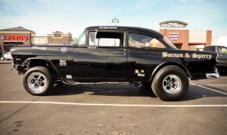 1955 Chevy Gasser spotted at Lowes Parking Lot
