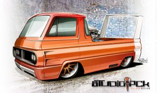 Drawing Cars – Blown Dodge A-100!