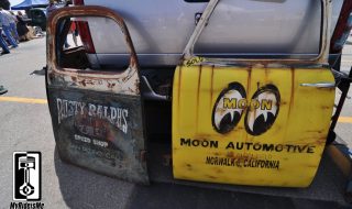 One-of-a-kind Custom Painted Shop Truck Doors